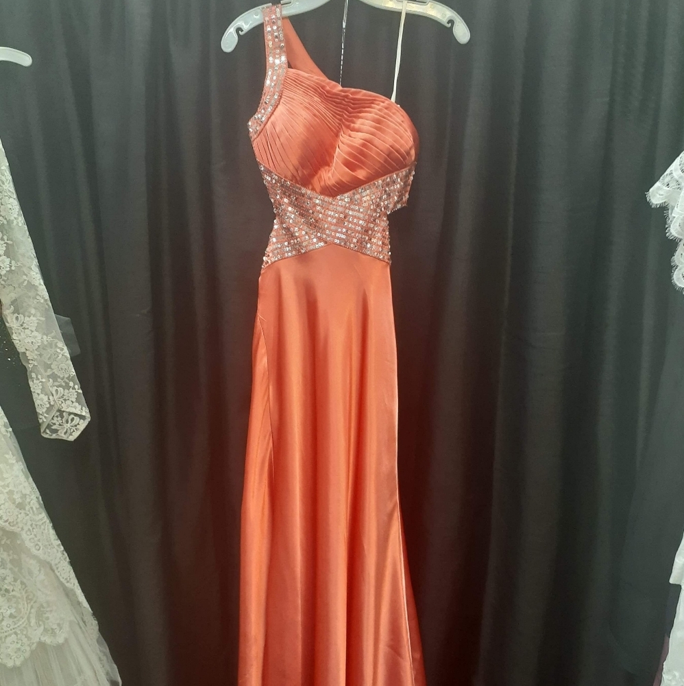 Long silky any acation dress